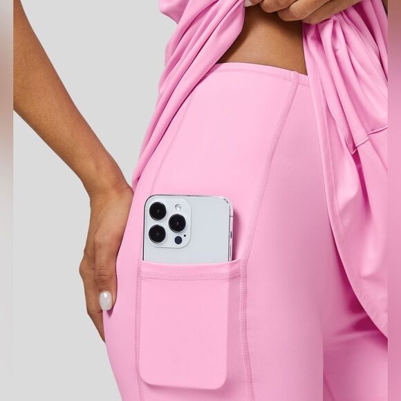 New HALARA Racerback Built-in Bra Side Pocket 2-Piece Mini Slip Dress. Size XS - Picture 4 of 8